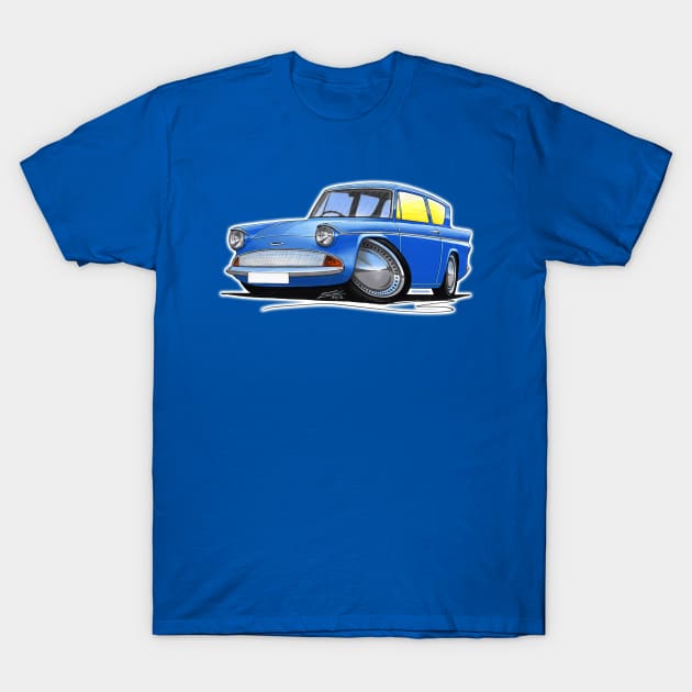 Ford Anglia 105e Blue T-Shirt by y30man5